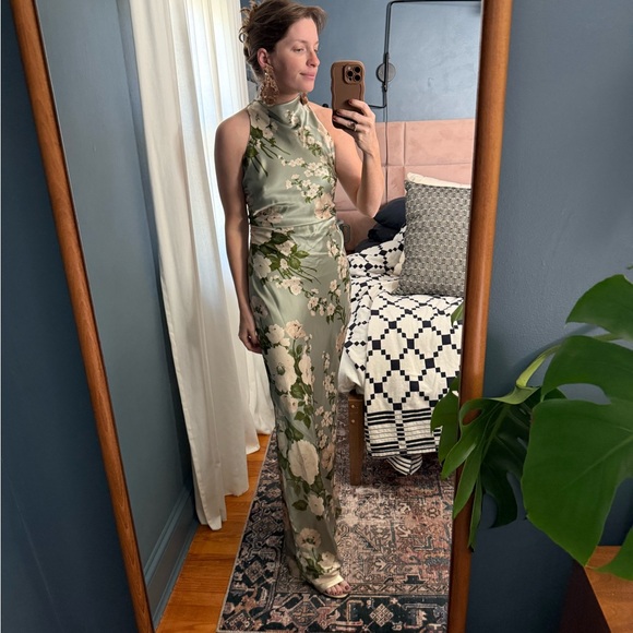 Reformation Green Floral Maxi Dress - Picture 11 of 11